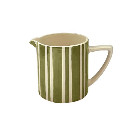 Mini pichet à rayures kaki