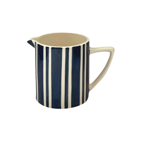 Mini pichet à rayures bleu