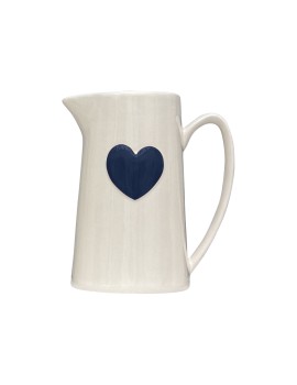 Pichet coeur bleu