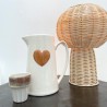 Pichet coeur marron