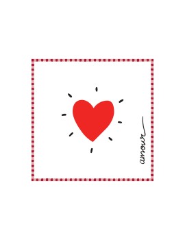 Serviettes en papier AMOUR