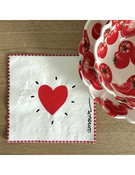 Serviettes en papier AMOUR