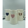 Pichet coeur bleu