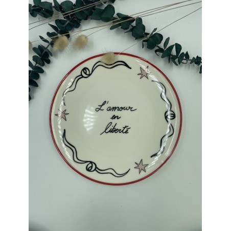 Assiettes à dessert AMOUR