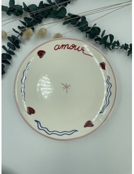 Assiettes à dessert AMOUR