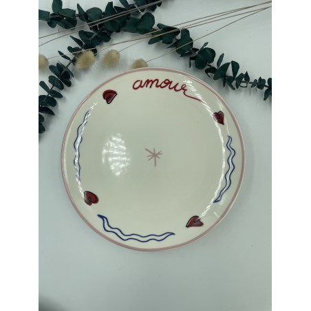 Assiettes à dessert AMOUR