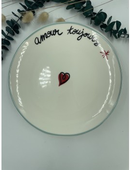 Assiettes à dessert AMOUR