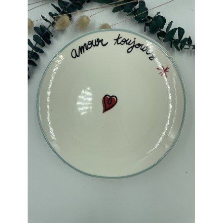 Assiettes à dessert AMOUR