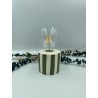 Lampe mini rayures kaki