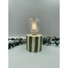 Lampe mini rayures kaki