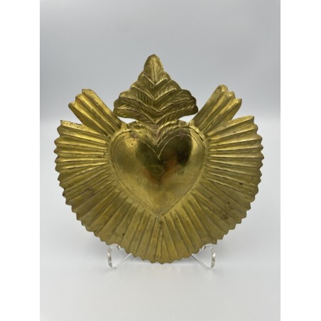 Coeur martelé doré