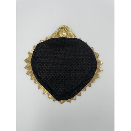 Miroir coeur martelé