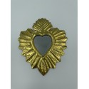 Coeur miroir doré