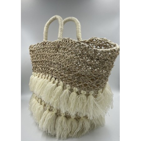 Panier ajouré blanc