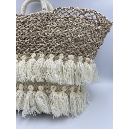 Panier ajouré blanc