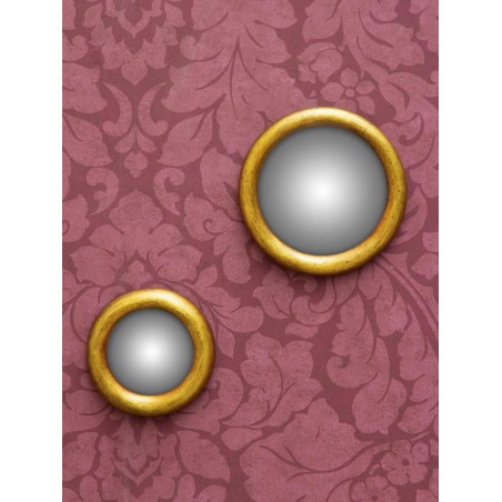 Petit miroir convexe doré