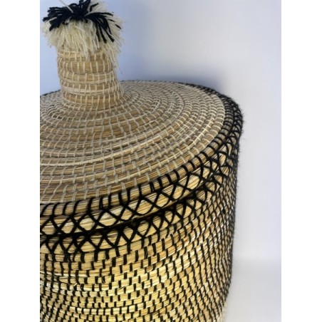 Panier à linge pompon