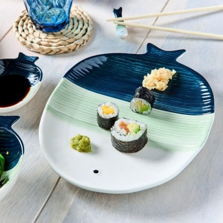 Assiette plate Sashimi