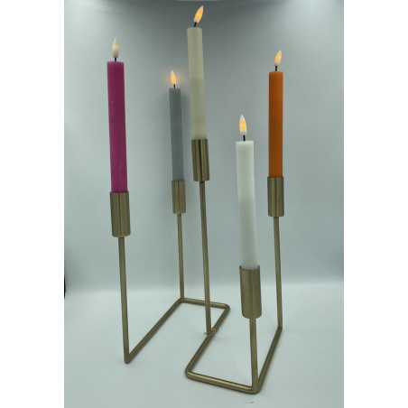 Bougeoir Serpentine doré