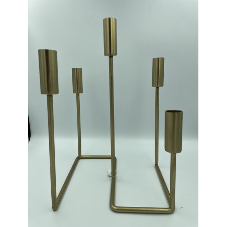 Bougeoir Serpentine doré