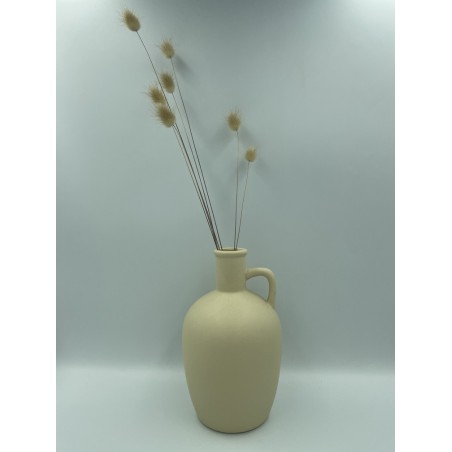Vase façon amphore beige