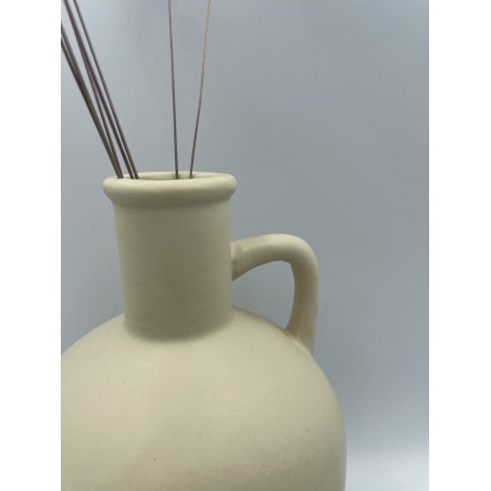 Vase façon amphore beige