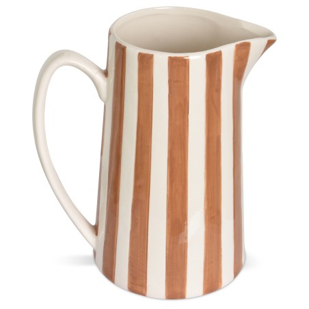 Pichet à rayures marron